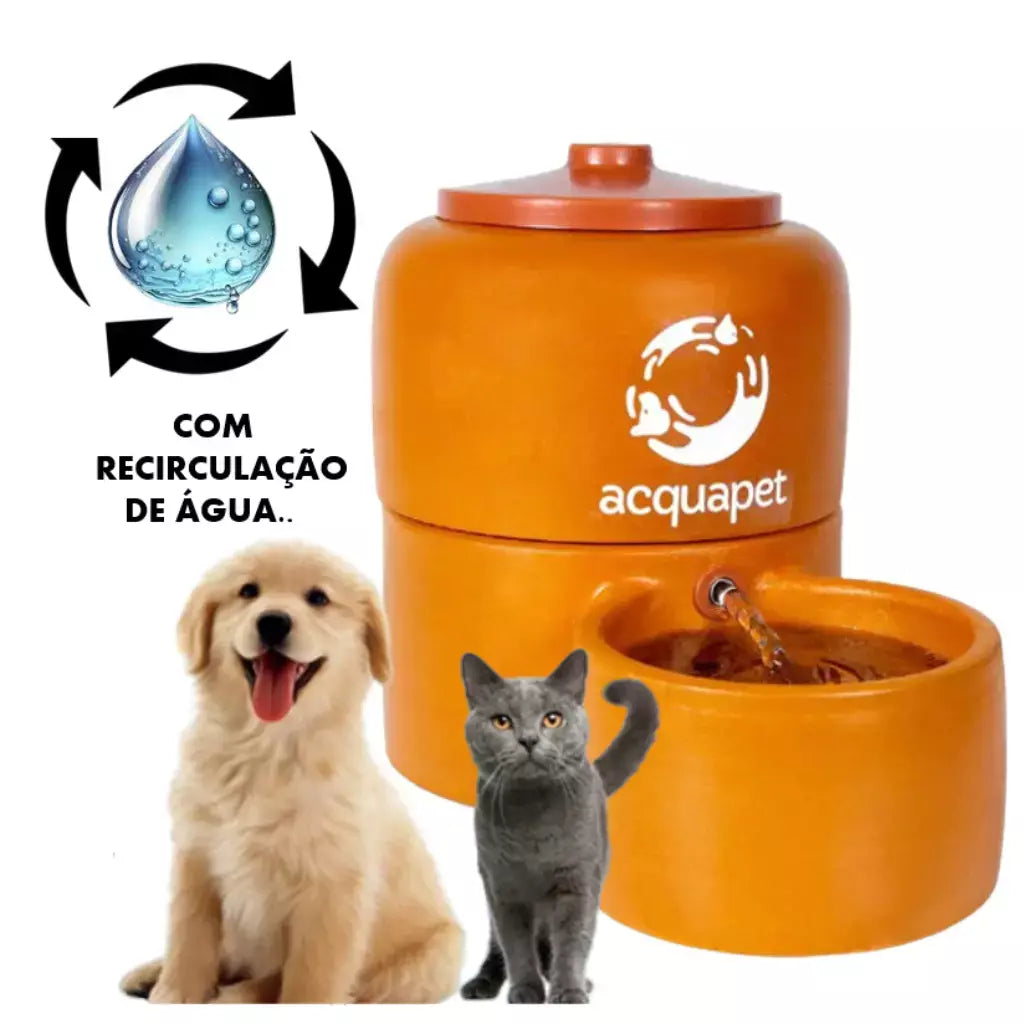 Filtro Bebedouro Acquapet - 4 L Cerâmica com Bomba