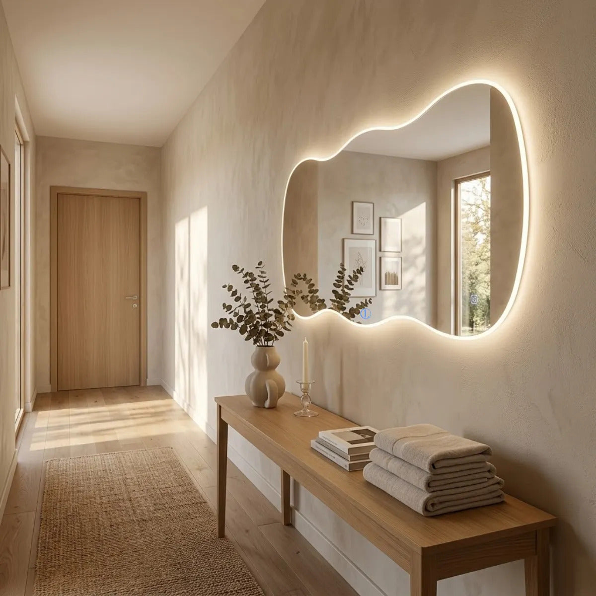 Espelho Grande Led 110x50cm Quarto Provador Luxo