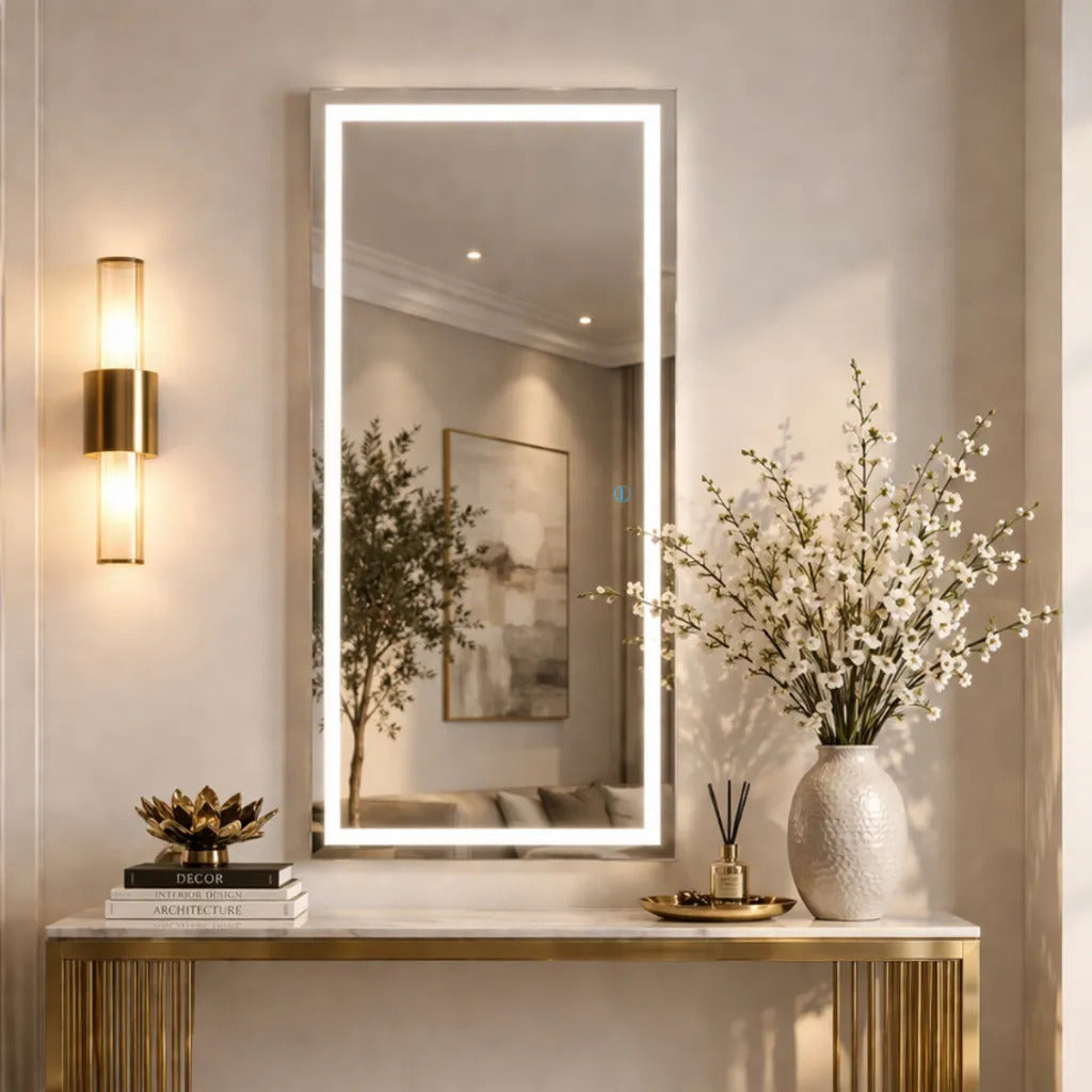 Espelho Para Banheiro E Lavabo Luxo 110x50
