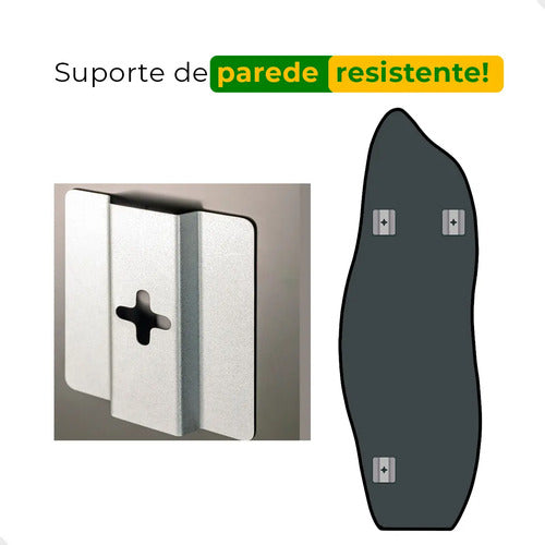 Espelho De Parede Com Led Flame 150x50 Sala Quarto Banheiro