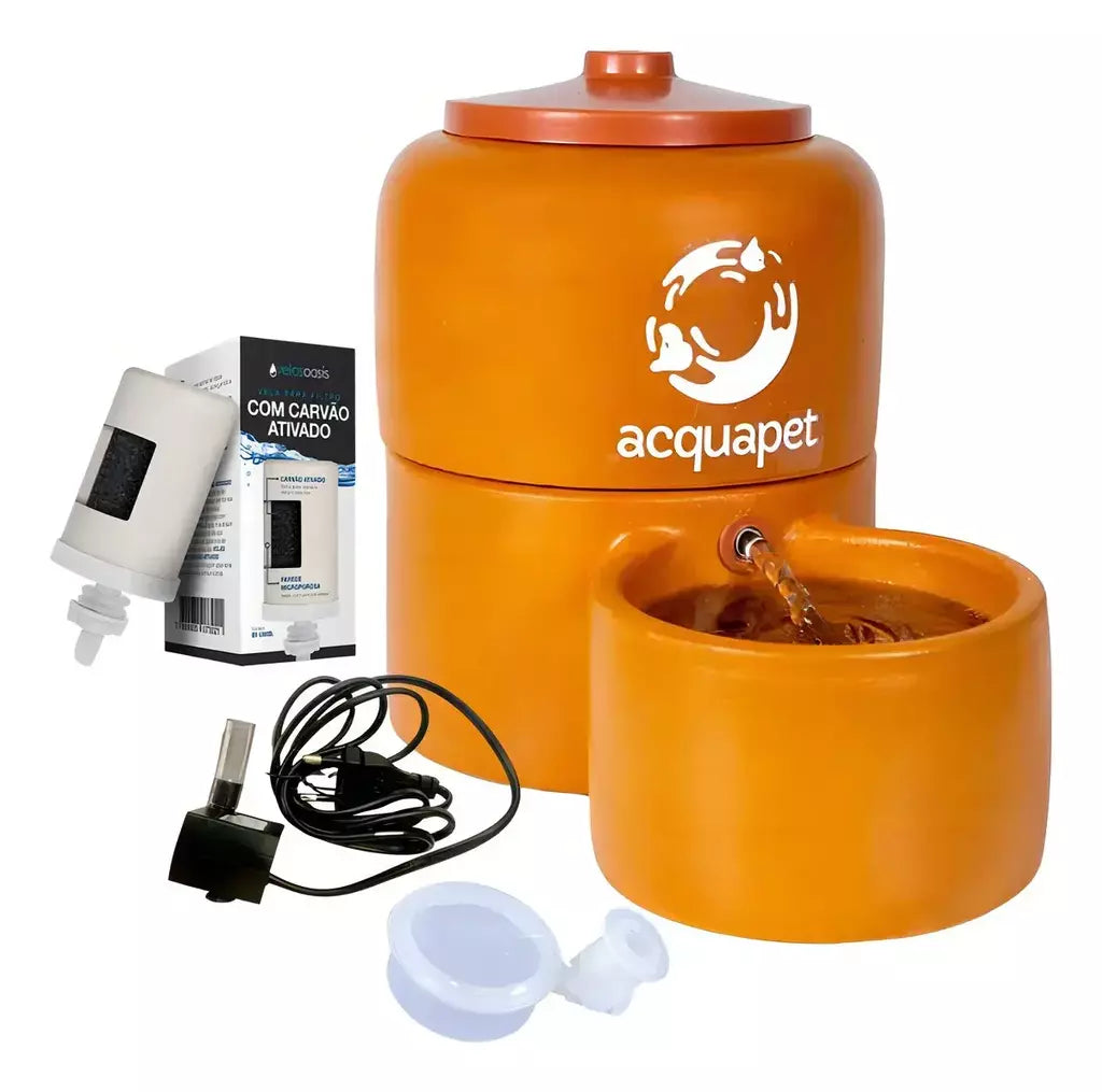 Filtro Bebedouro Acquapet - 2,5L Cerâmica com Bomba