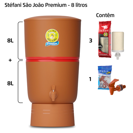 Filtro Premium - 8 litros - 3 velas