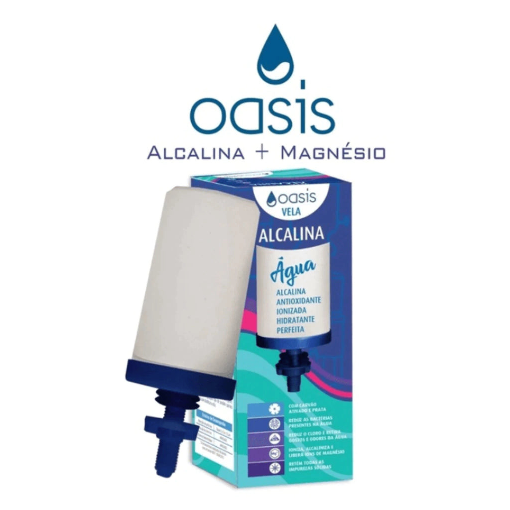 Caixa com 2 unid. - Vela Alcalina com Magnésio - Oasis