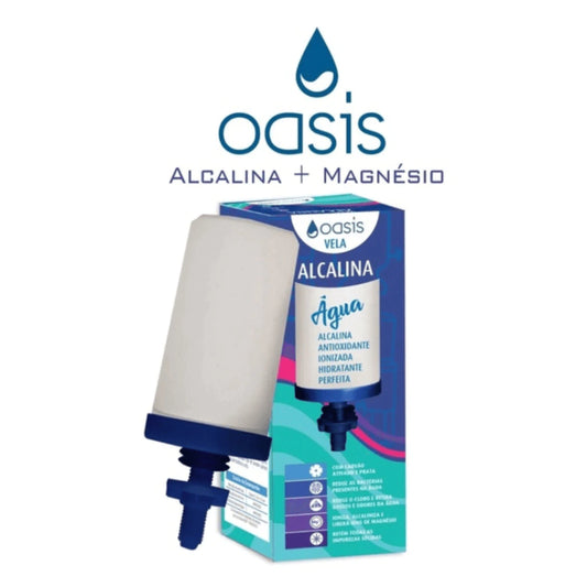 Caixa com 10 unid. - Vela Alcalina com Magnésio - Oasis